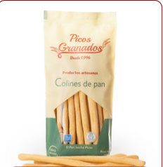 Colines de Pan largos artesanos blancos. Caja 10 Uds.