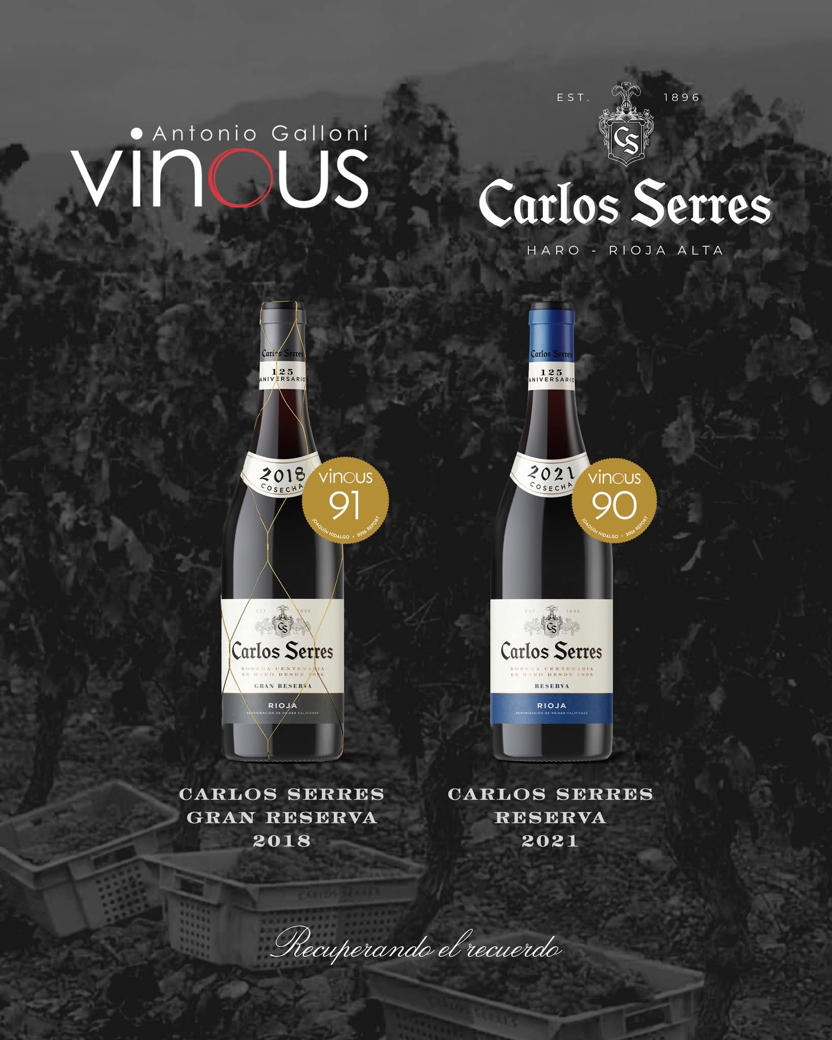 Vino Tinto Carlos Serres Gran Reserva