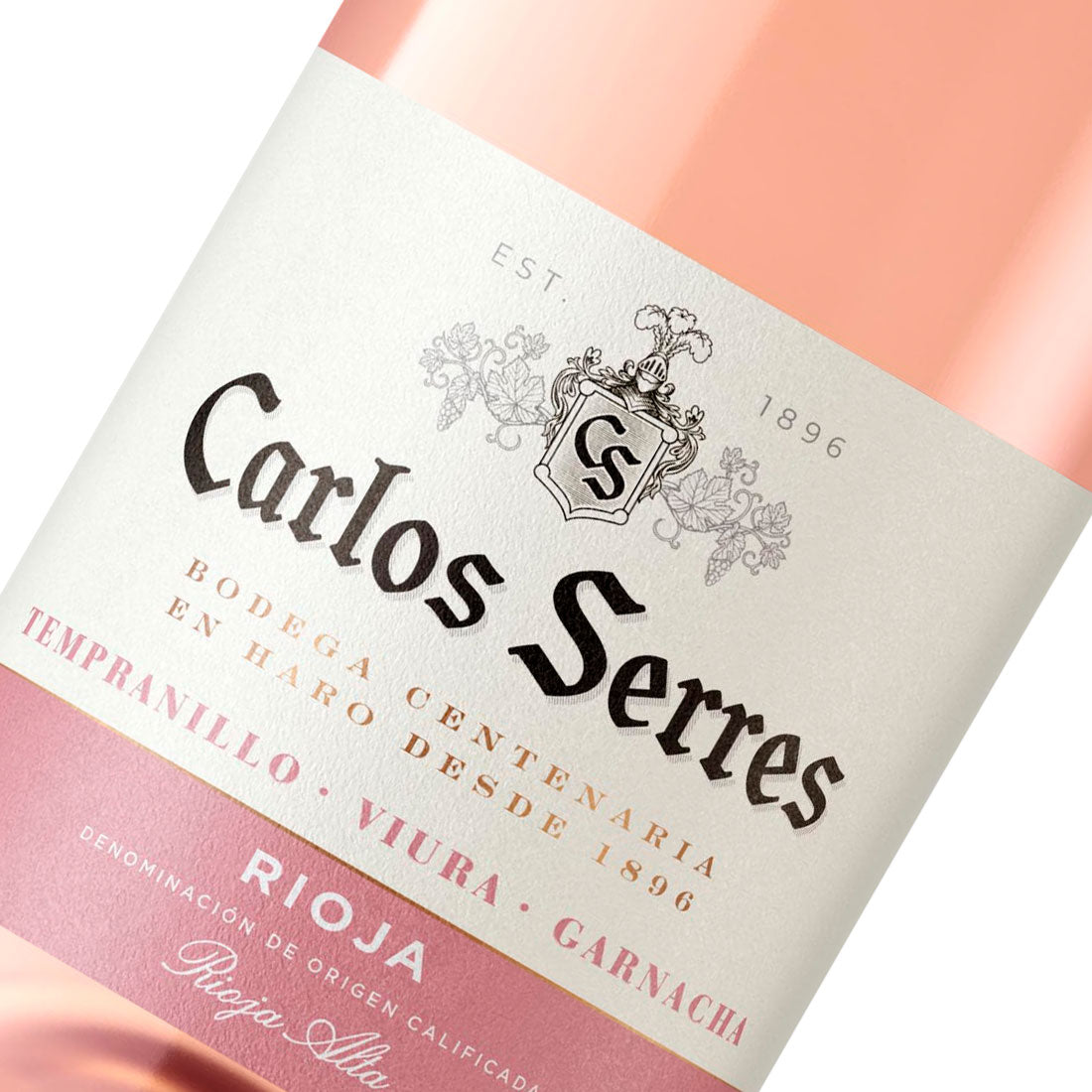 Vino Rosado Carlos Serres Rioja//Caja de 6 botellas.