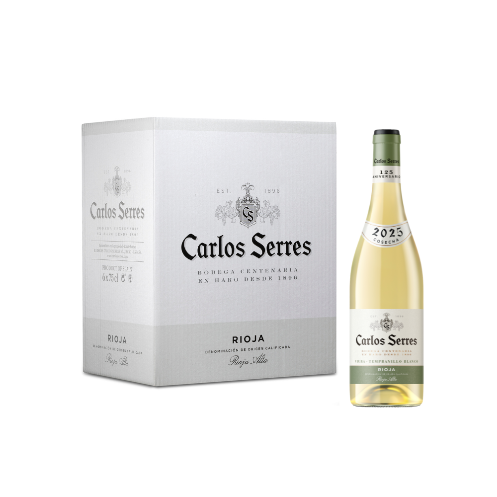 Vino Carlos Serres Blanco Caja de 6 botellas.